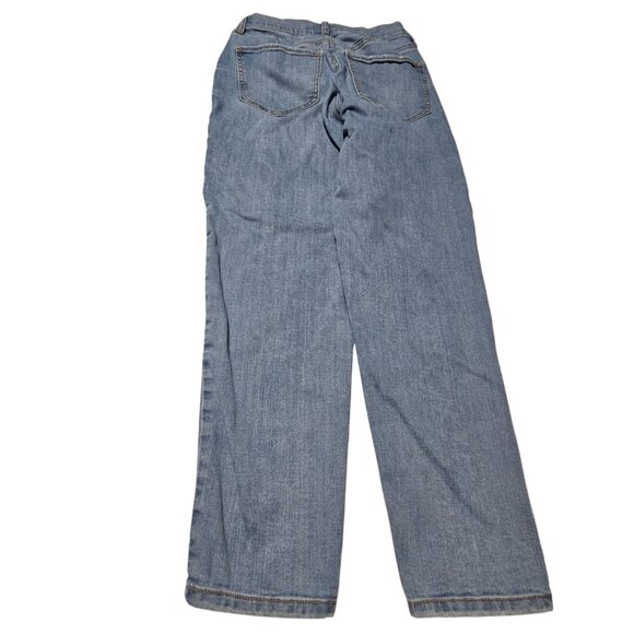 SO High Rise Curvy Mom Jeans Womens Size 1 Light Wash Ripped Denim Pants Juniors - Picture 3 of 6